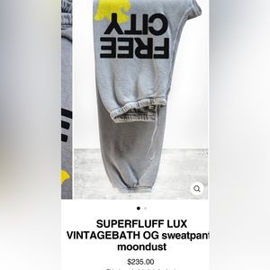 SUPERFLUFF LUX VINTAGEBATH OG sweatpant